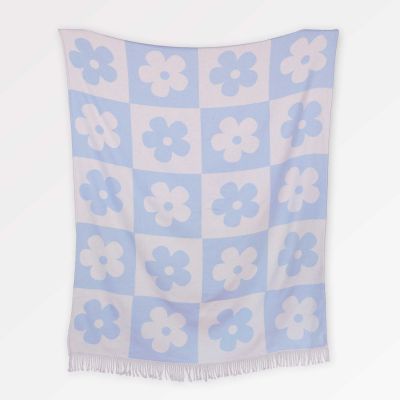 Kuscheldecke Flower Checks